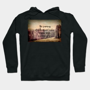 Motivational Quote The Journey Hoodie